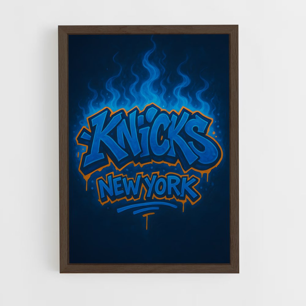 Poster Graffiti Knicks – affiche Basketball (vue 5)